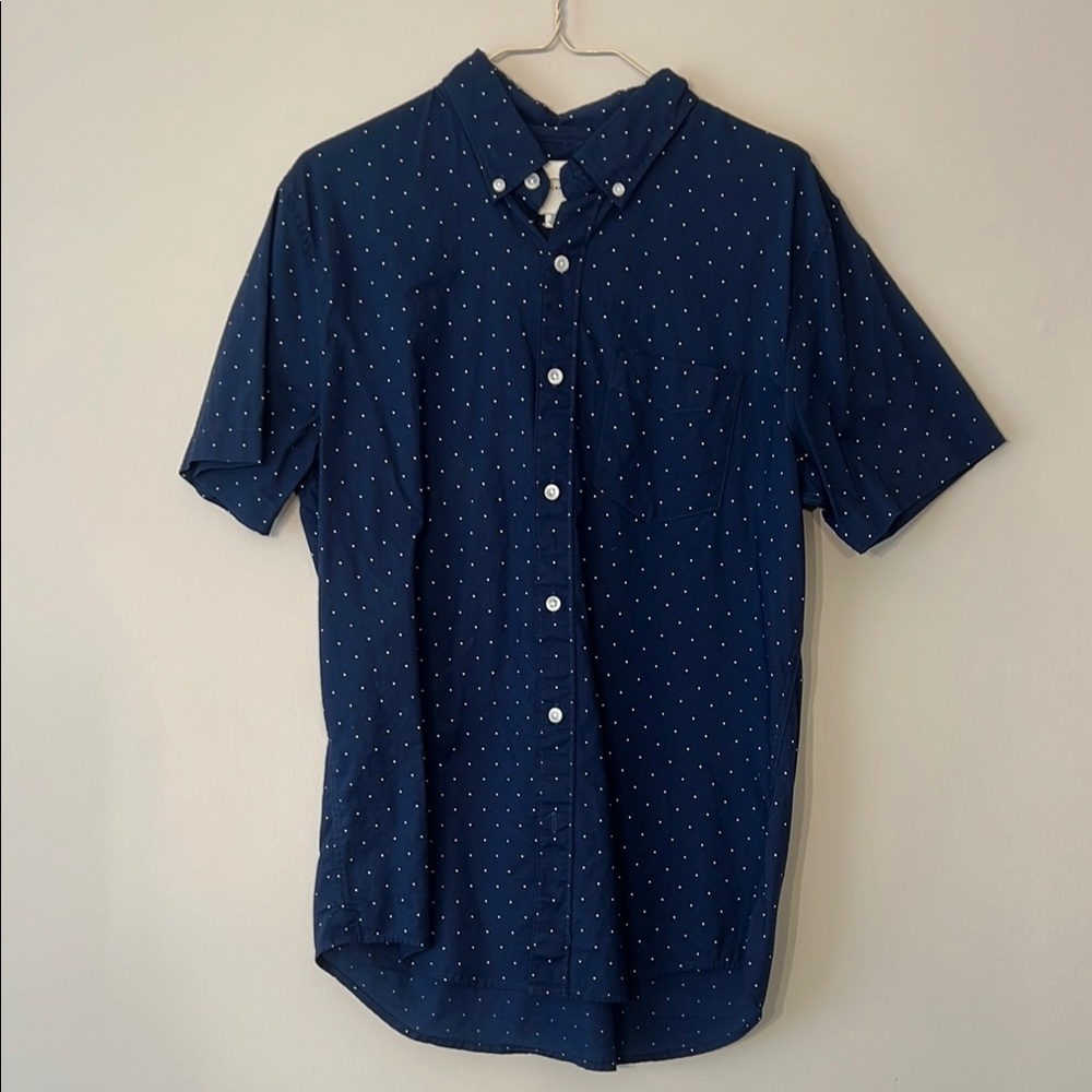 American Eagle Outfitters Blue Casual Button Down Shirt